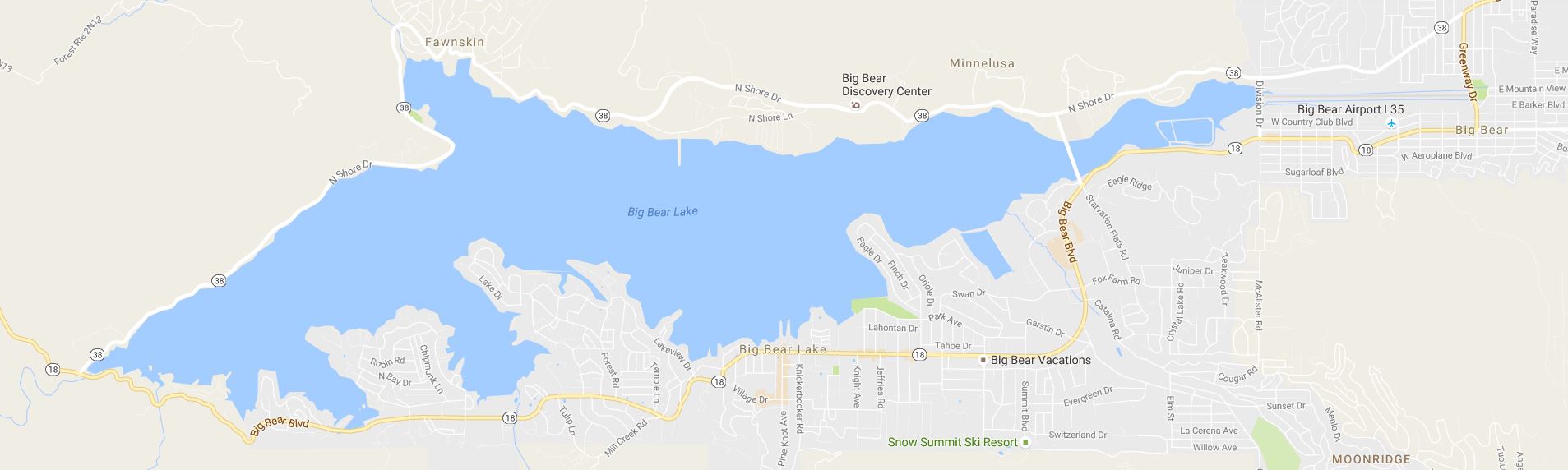 Big Bear Lake General Directions